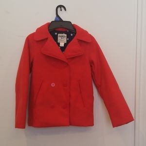 Orange girls size 8 OshKosh B'gosh pea coat